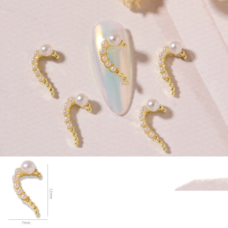 Nail Art DIY Amour Cœur Alliage Bijoux Décoration Ongles Strass - BMYANY
