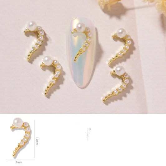 Nail Art DIY Amour Cœur Alliage Bijoux Décoration Ongles Strass - BMYANY