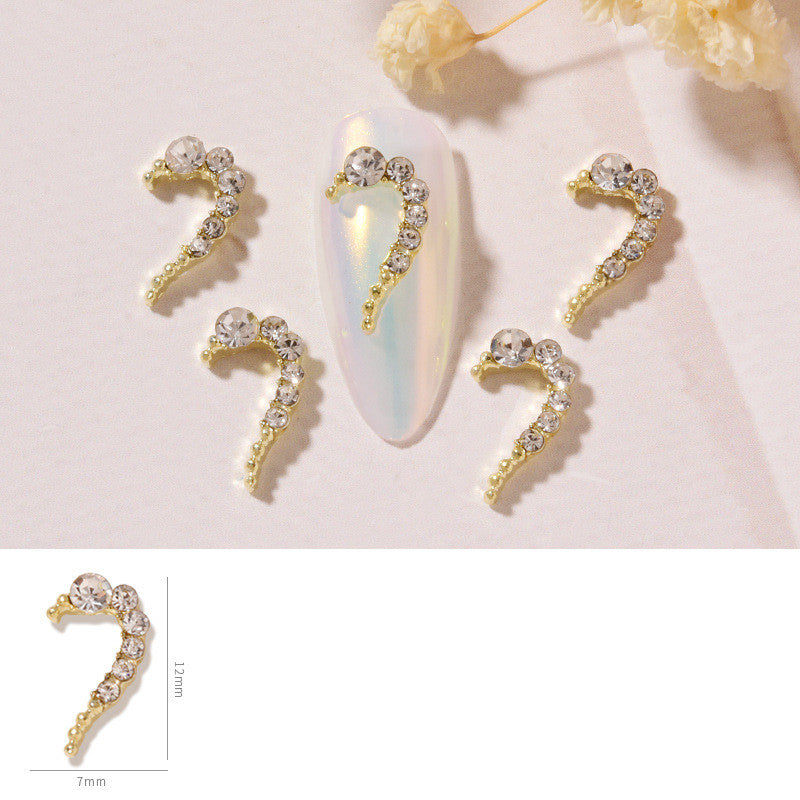 Nail Art DIY Amour Cœur Alliage Bijoux Décoration Ongles Strass - BMYANY