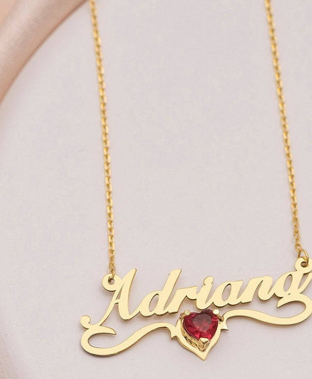 Nom personnalisé : Collier en acier inoxydable - BMYANY