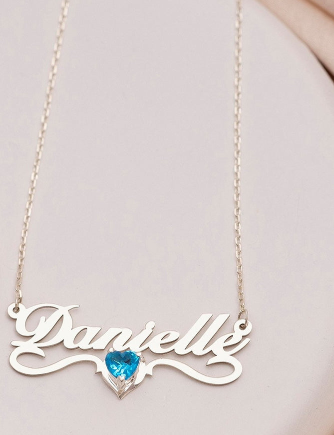Nom personnalisé : Collier en acier inoxydable - BMYANY