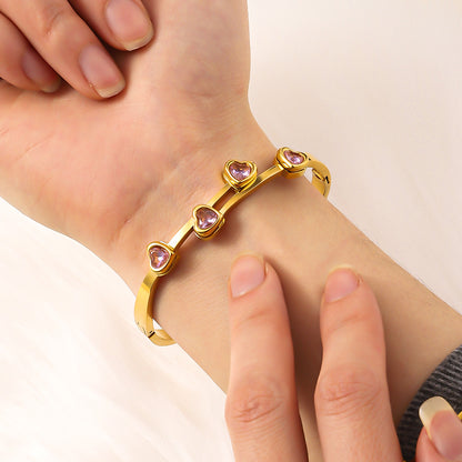 Bracelet Acier en avec cristaux - BMYANY