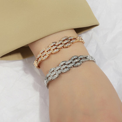 4 Model Tempérament Japonais et coréen Simple Micro Incrusté Zircon Bracelet Opération réussie