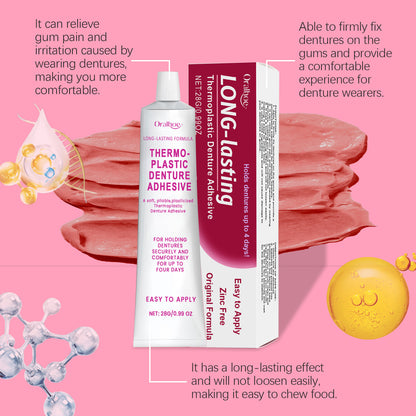 L'adhésif fixe pour prothèses dentaires améliore le confort et protège les gencives
