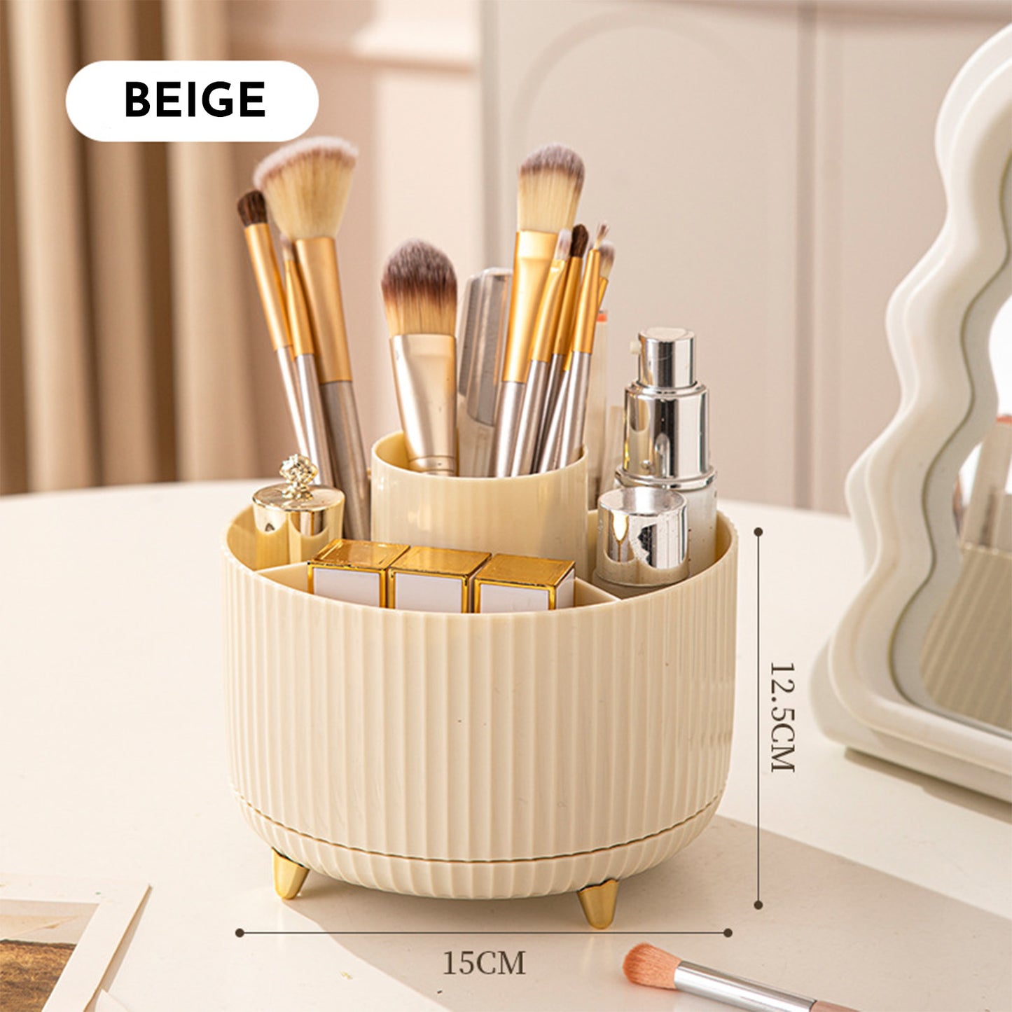 Organisateur Rotatif 360° pour Pinceaux Maquillage - BMYANY