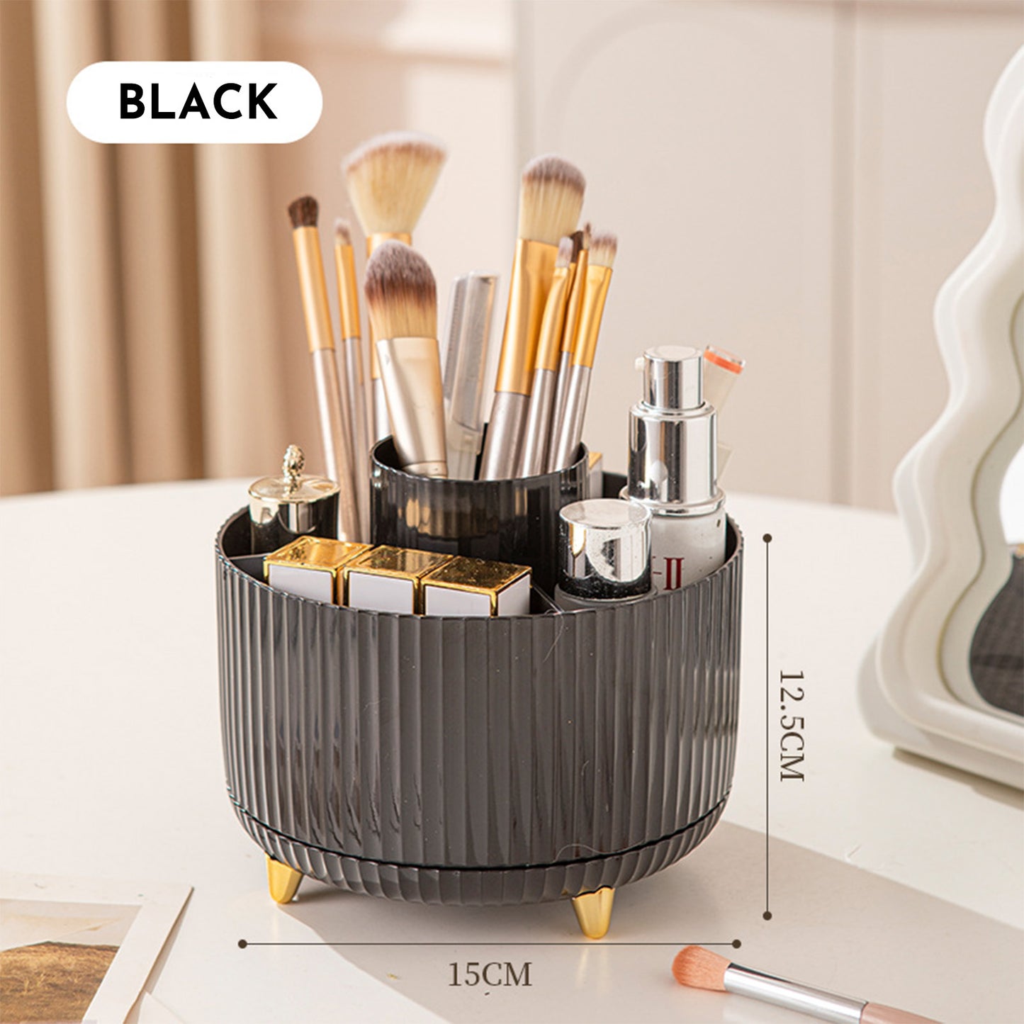Organisateur Rotatif 360° pour Pinceaux Maquillage - BMYANY