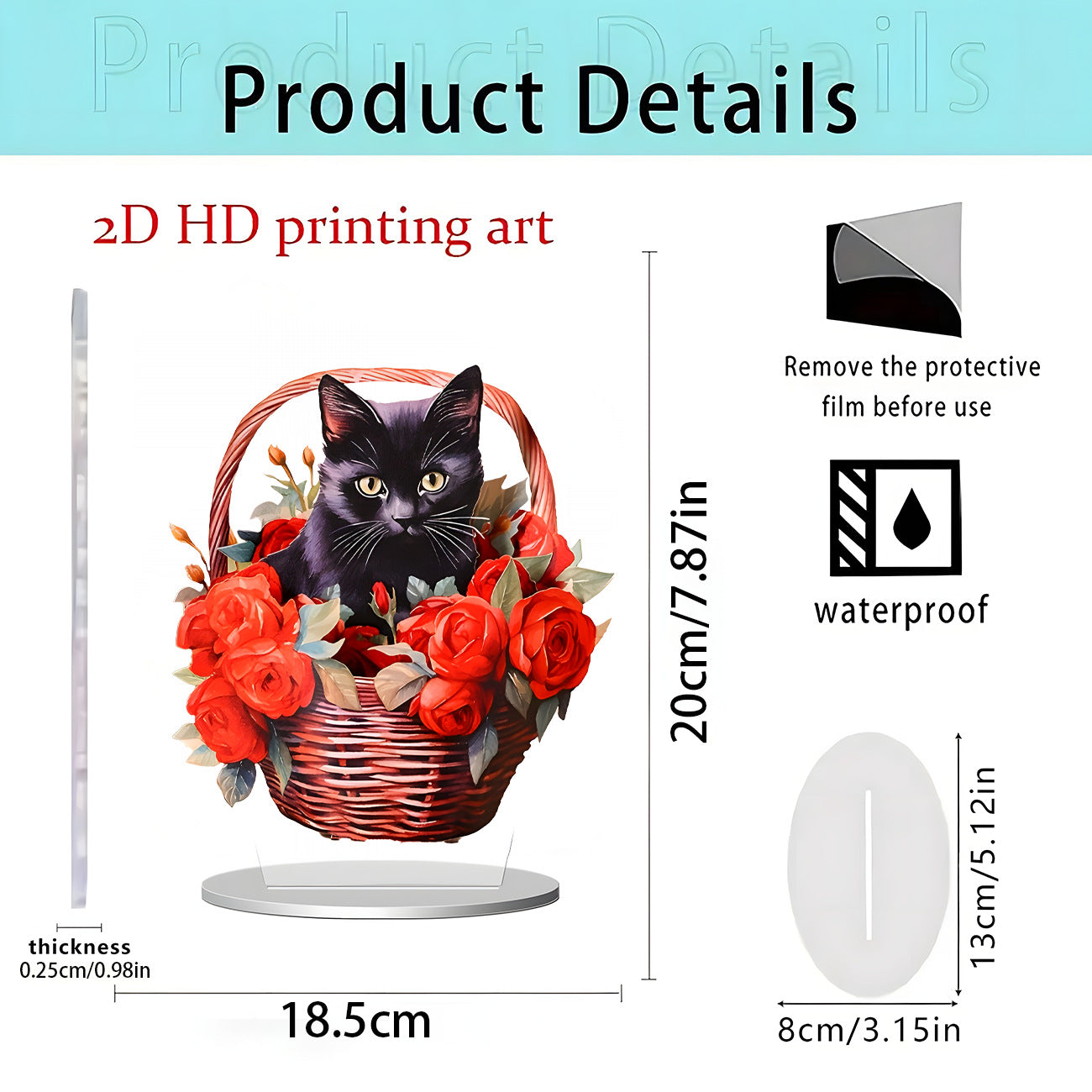Ornements Décoratifs en Acrylique à Poser - BMYANY