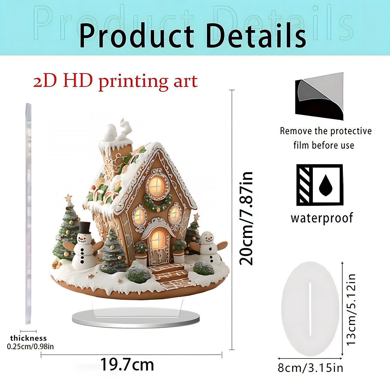 Ornements Décoratifs en Acrylique à Poser - BMYANY