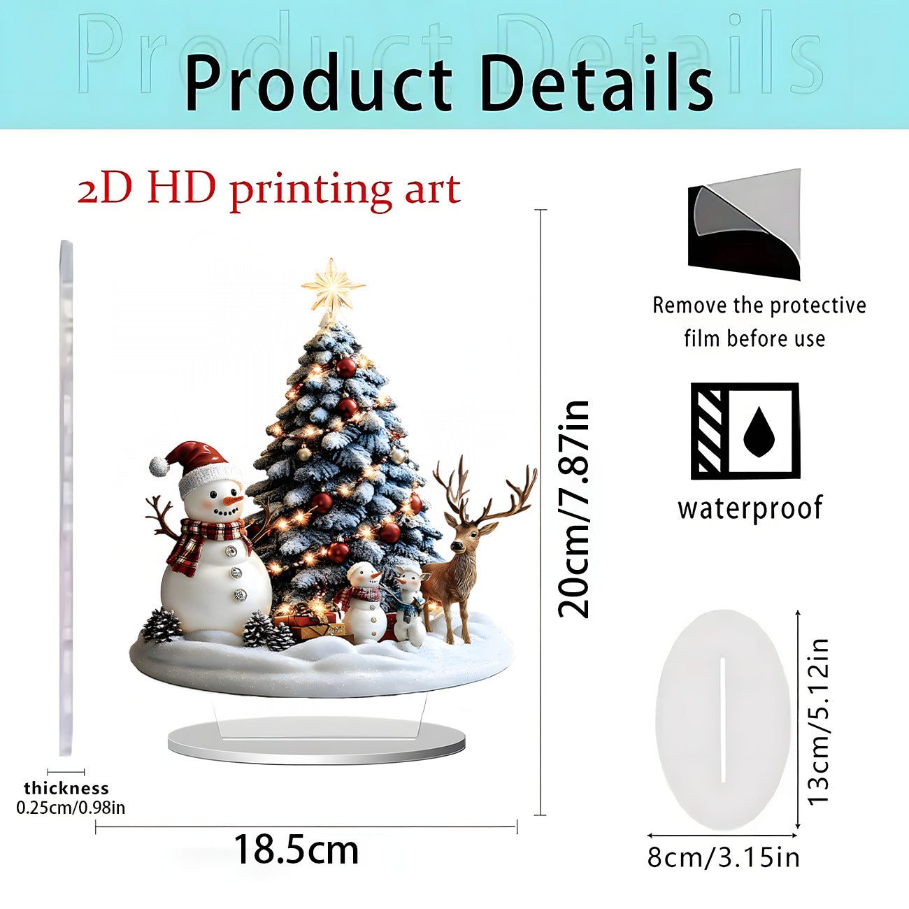 Ornements Décoratifs en Acrylique à Poser - BMYANY