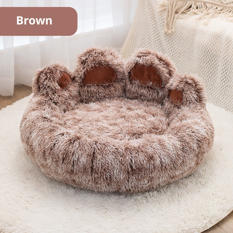 Panier Moelleux Bicolore pour Chien - Lit Épaissi Confortable - BMYANY