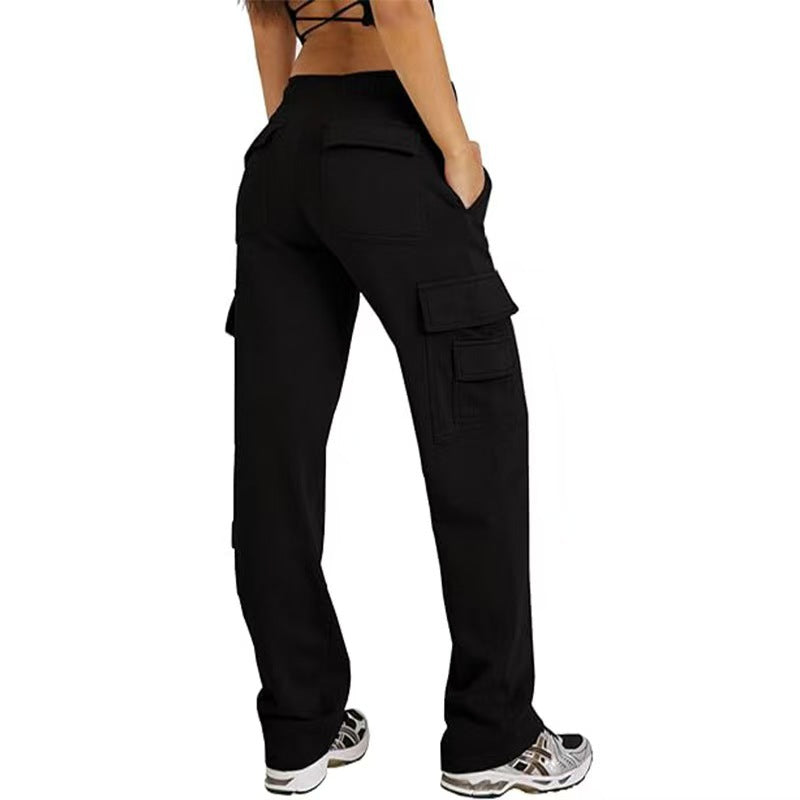 Pantalon Cargo Multi-Poches Large Sport Fitness Femme - BMYANY