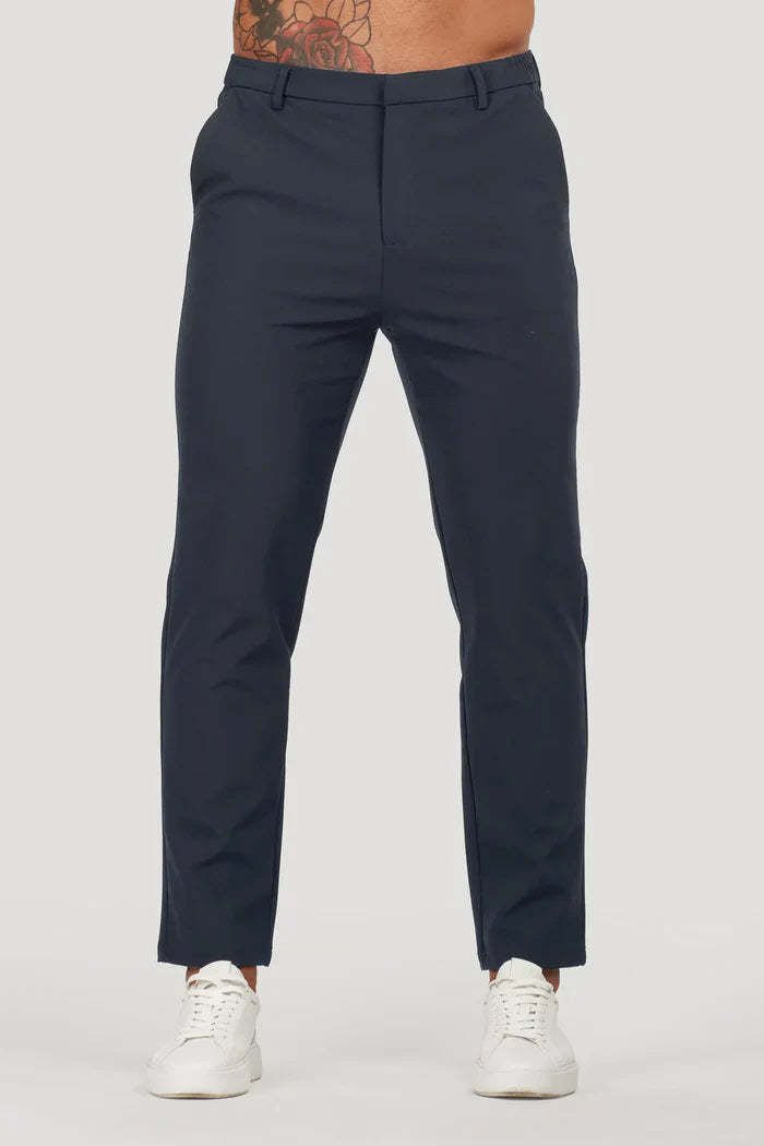 Pantalon Costume Homme Couleur Unie Business Casual Polyvalent - BMYANY