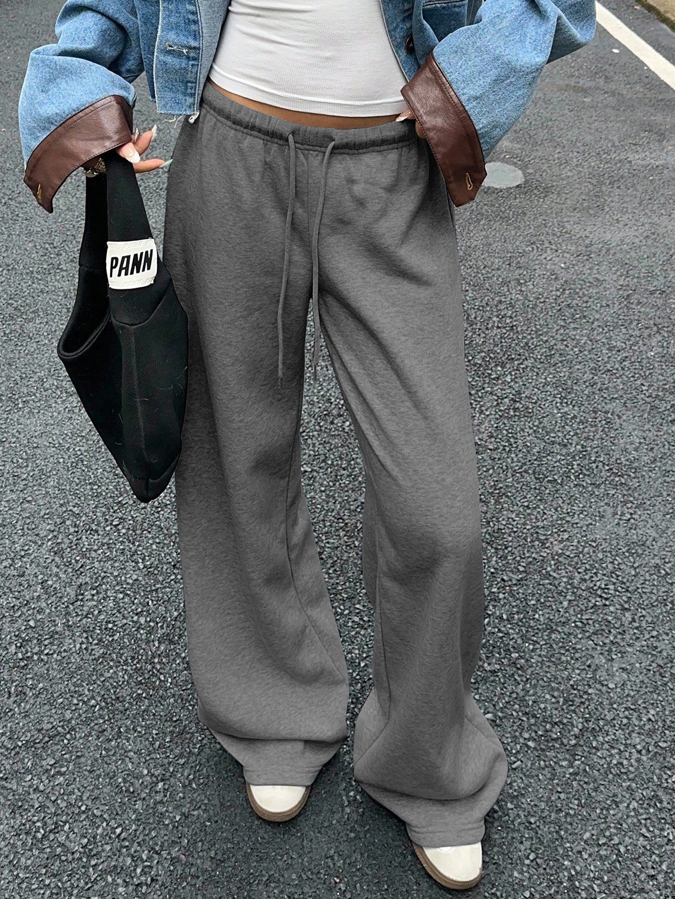 Pantalon Sport Pour Femmes Casual Drapé Polyvalent - BMYANY