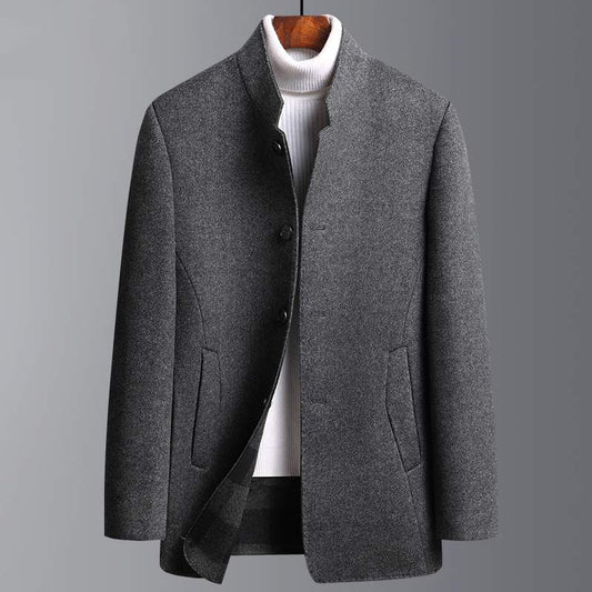 Pardessus Laine Homme Double Face Mi-Long Élégant - BMYANY