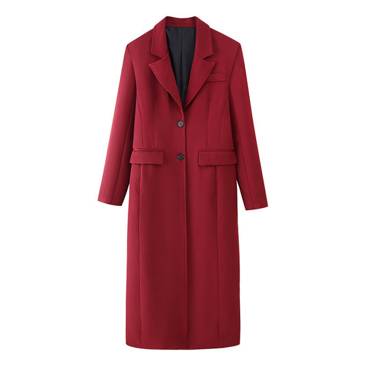Pardessus  Long Femme Élégant Bicolore Coupe Slim - BMYANY