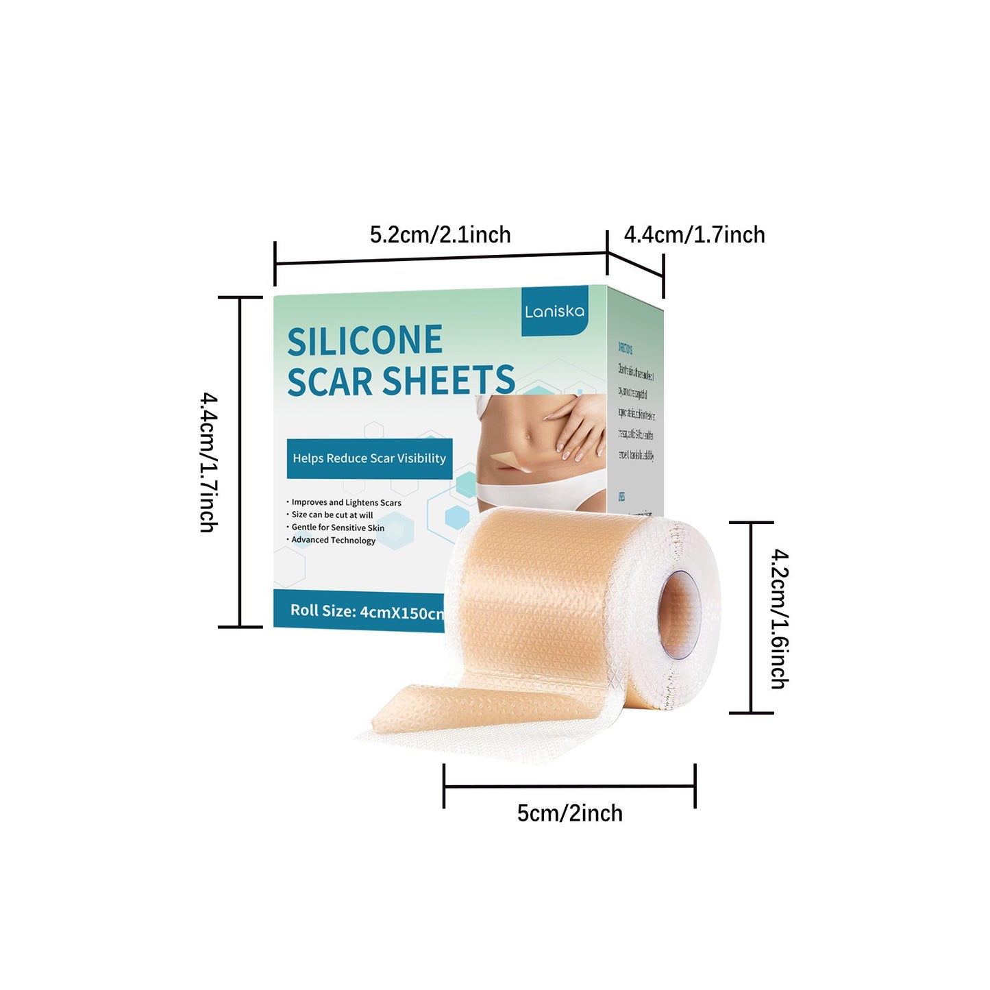 Patchs Silicone Anti Cicatrices - Feuilles Réutilisables Soin Quotidien - BMYANY