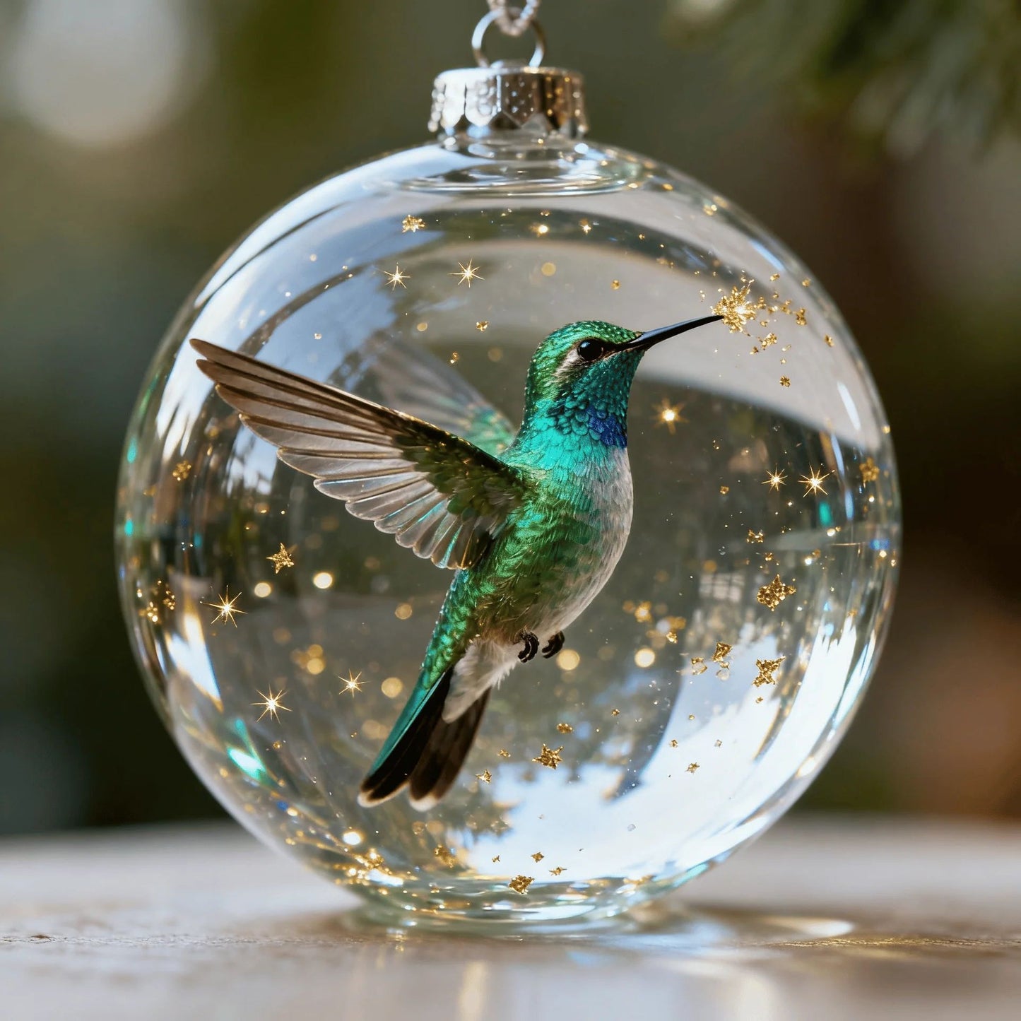 Pendentif Oiseau Naturel Ornement en Cristal - BMYANY