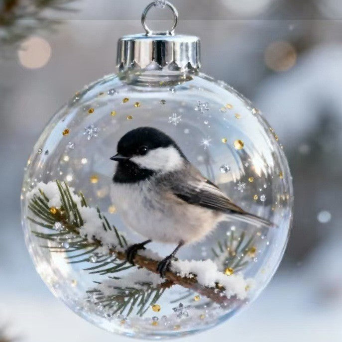 Pendentif Oiseau Naturel Ornement en Cristal - BMYANY