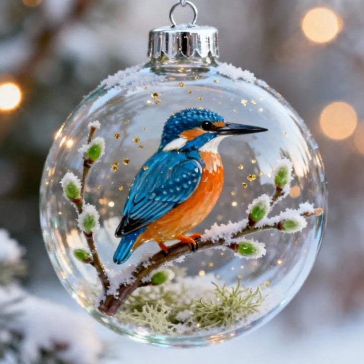 Pendentif Oiseau Naturel Ornement en Cristal - BMYANY