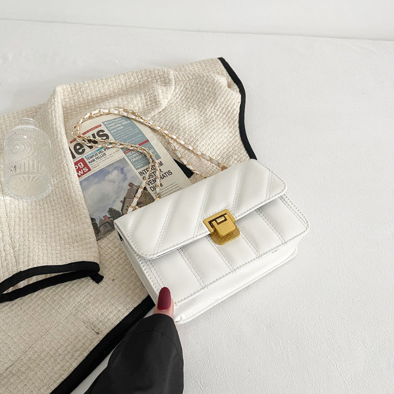 Petit Sac Carré Femme Bandoulière Chaîne Style Tendance - BMYANY
