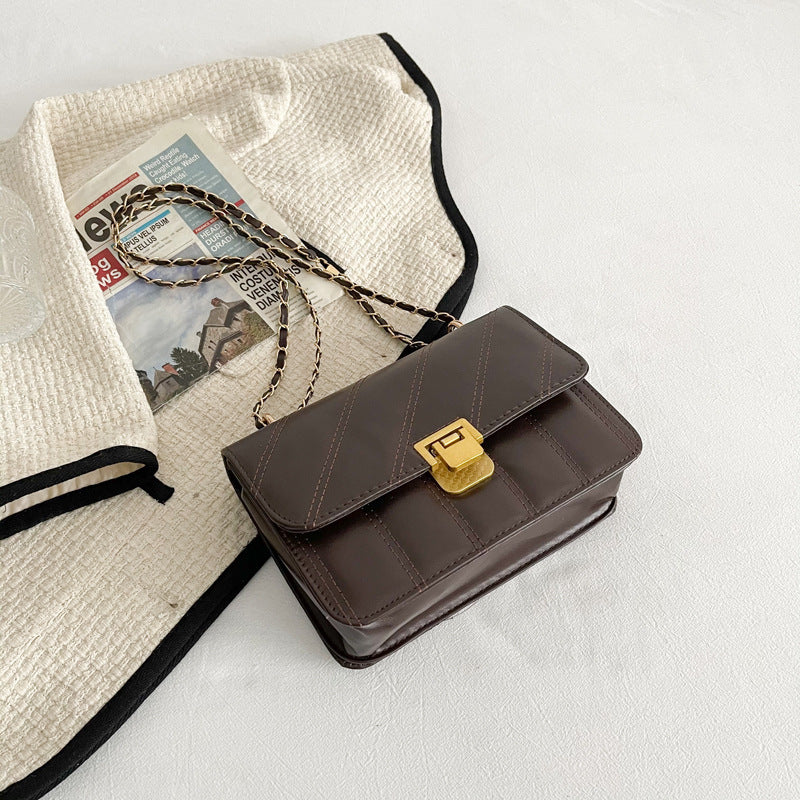 Petit Sac Carré Femme Bandoulière Chaîne Style Tendance - BMYANY
