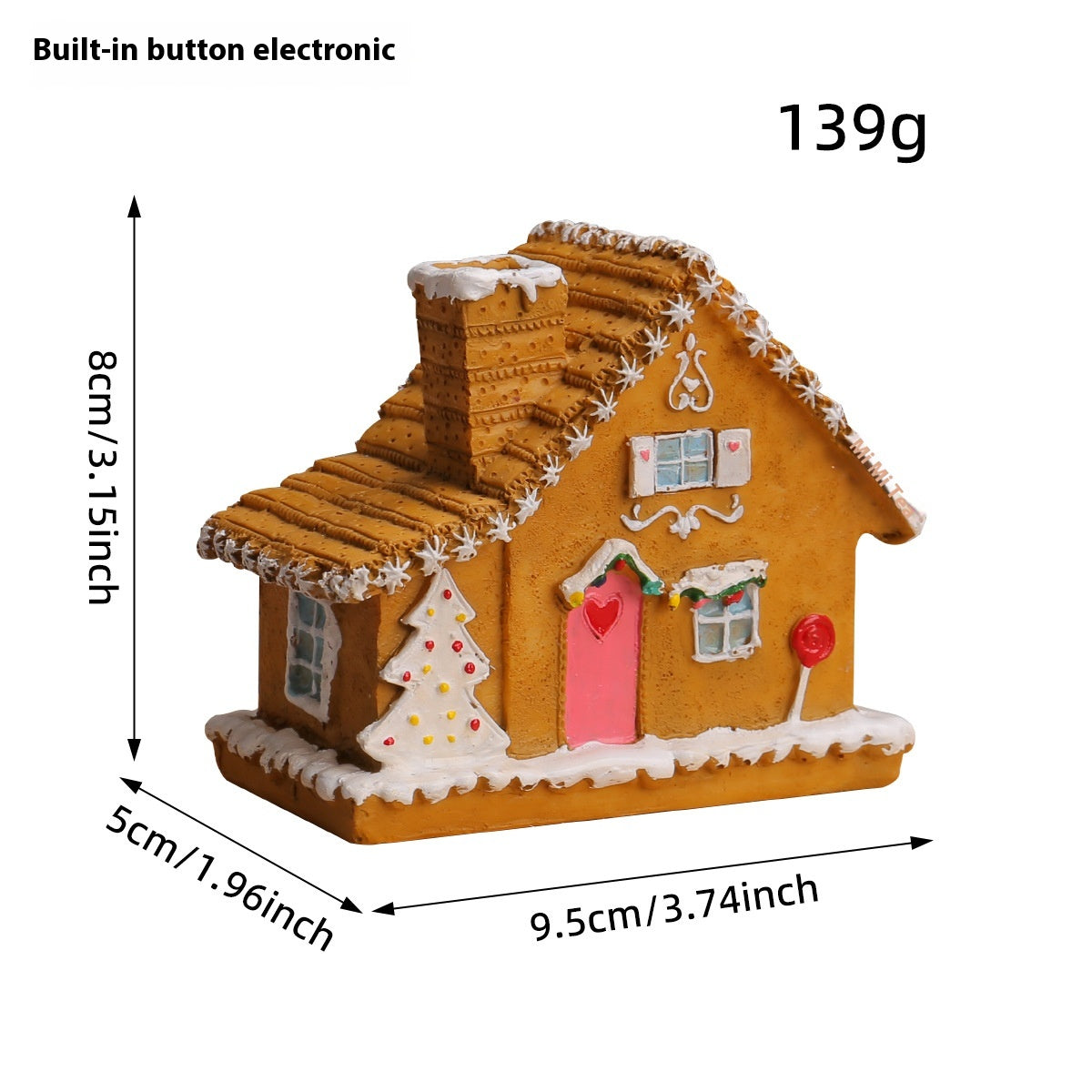 Petite Maison de Noël Lumineuse - Décoration Paysage Miniature - BMYANY