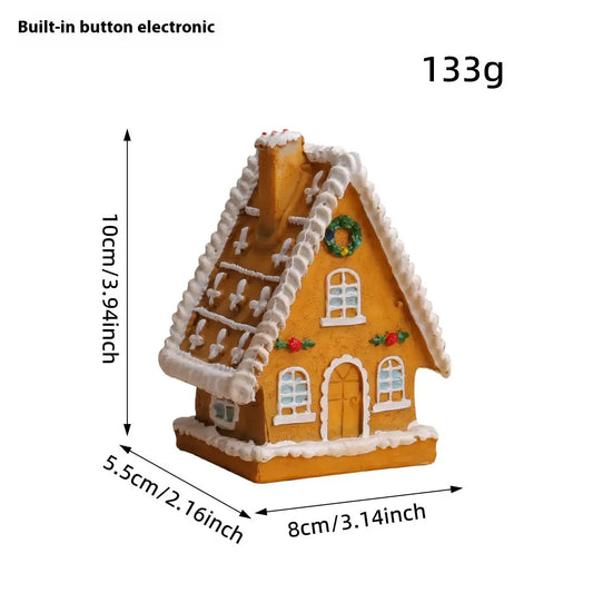 Petite Maison de Noël Lumineuse - Décoration Paysage Miniature - BMYANY