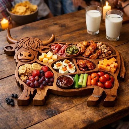 Plateau à Charcuterie Bœuf Creative Heights en Chêne - BMYANY