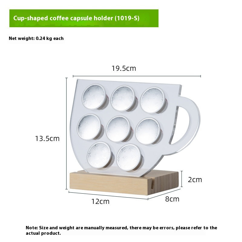 Porte Capsules de Café Rotatif en Acrylique - BMYANY