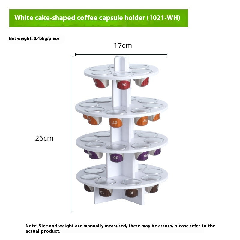 Porte Capsules de Café Rotatif en Acrylique - BMYANY