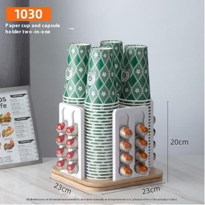 Porte Capsules de Café Rotatif en Acrylique - BMYANY