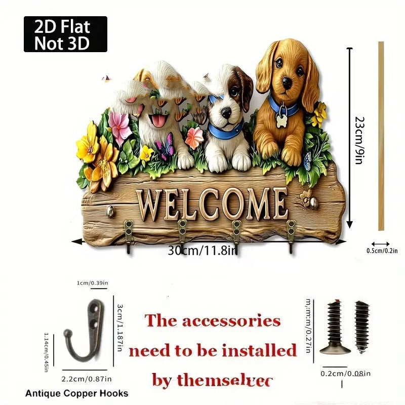 New Colorful Wooden Cabin Key Holder - BMYANY