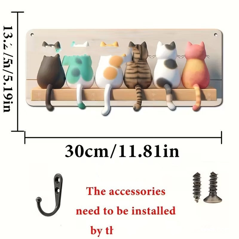 New Colorful Wooden Cabin Key Holder - BMYANY