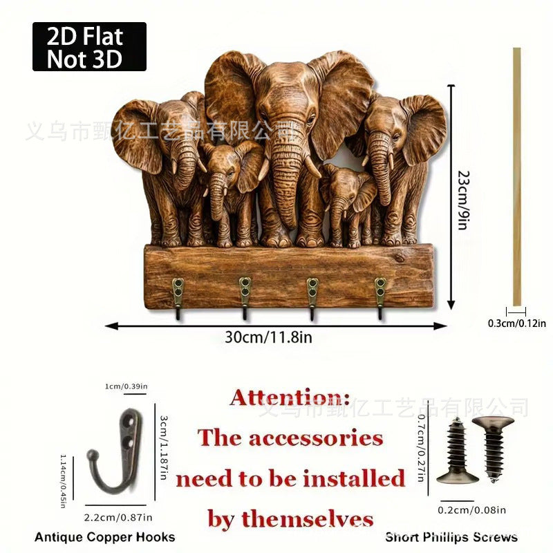 New Colorful Wooden Cabin Key Holder - BMYANY