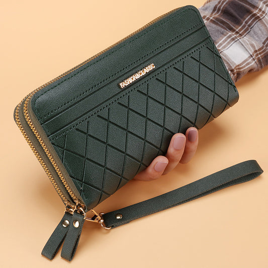 Portefeuille Long Femme Double Zip Multi-Cartes - BMYANY