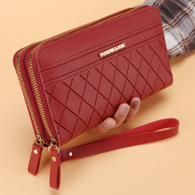 Portefeuille Long Femme Double Zip Multi-Cartes - BMYANY