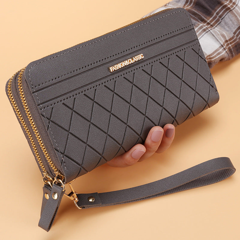 Portefeuille Long Femme Double Zip Multi-Cartes - BMYANY