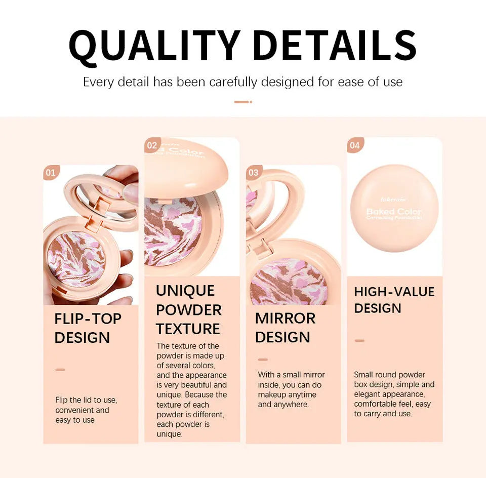 Poudre Illuminatrice Bronzante Naturelle - Contour Nez Blush Highlight - BMYANY