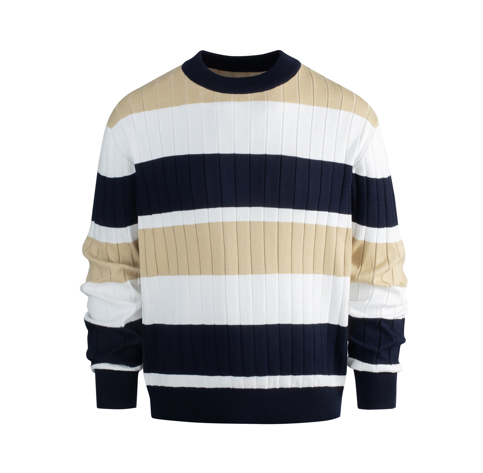 Pull Casual Homme à Rayures Contrastées - BMYANY