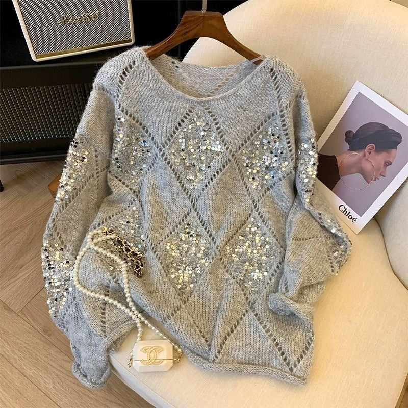 Pull à Paillettes Élégant Pour Femme - BMYANY
