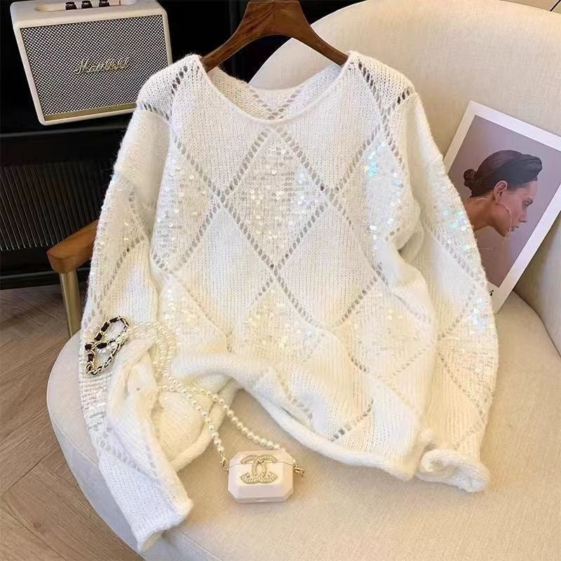 Pull à Paillettes Élégant Pour Femme - BMYANY