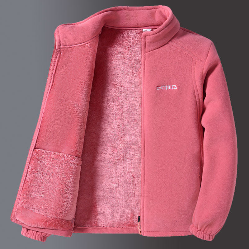 Pull Polaire Épais Ample Col Montant pour Mamans - Manteau Confort - BMYANY