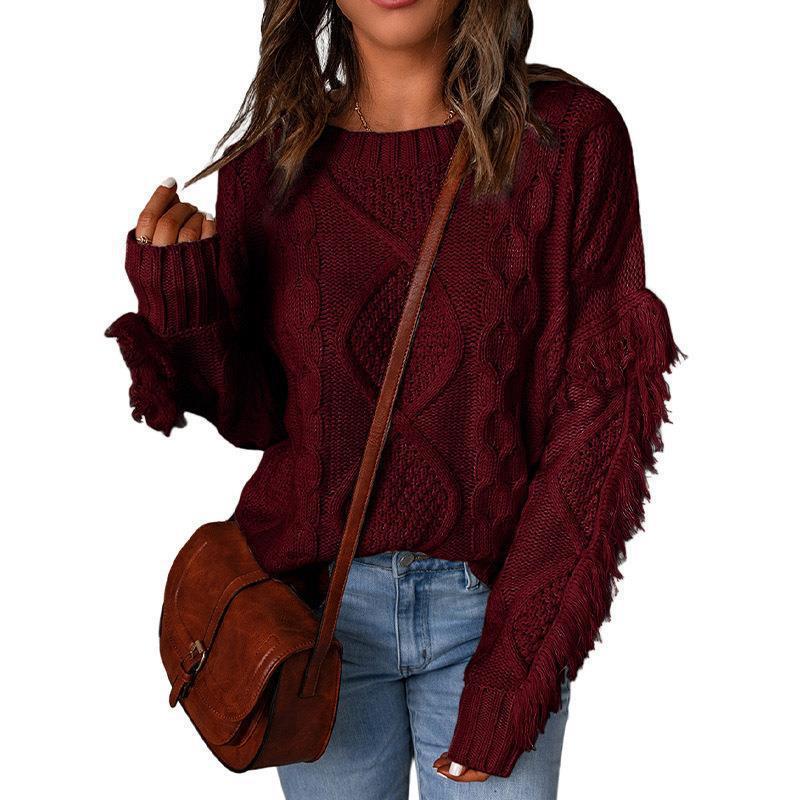 Pull Tricoté Col Rond Tendance Femme - BMYANY