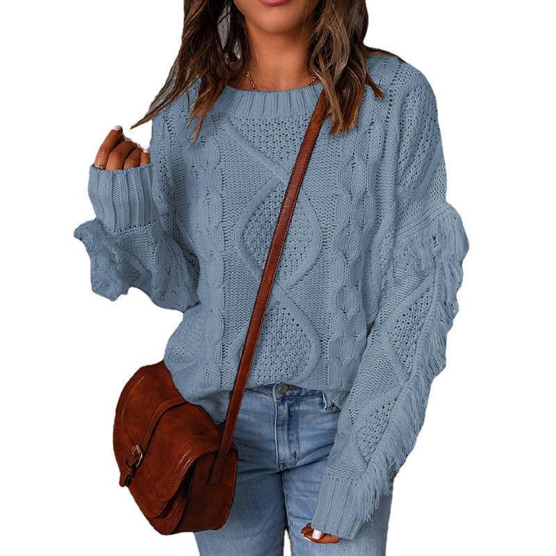 Pull Tricoté Col Rond Tendance Femme - BMYANY