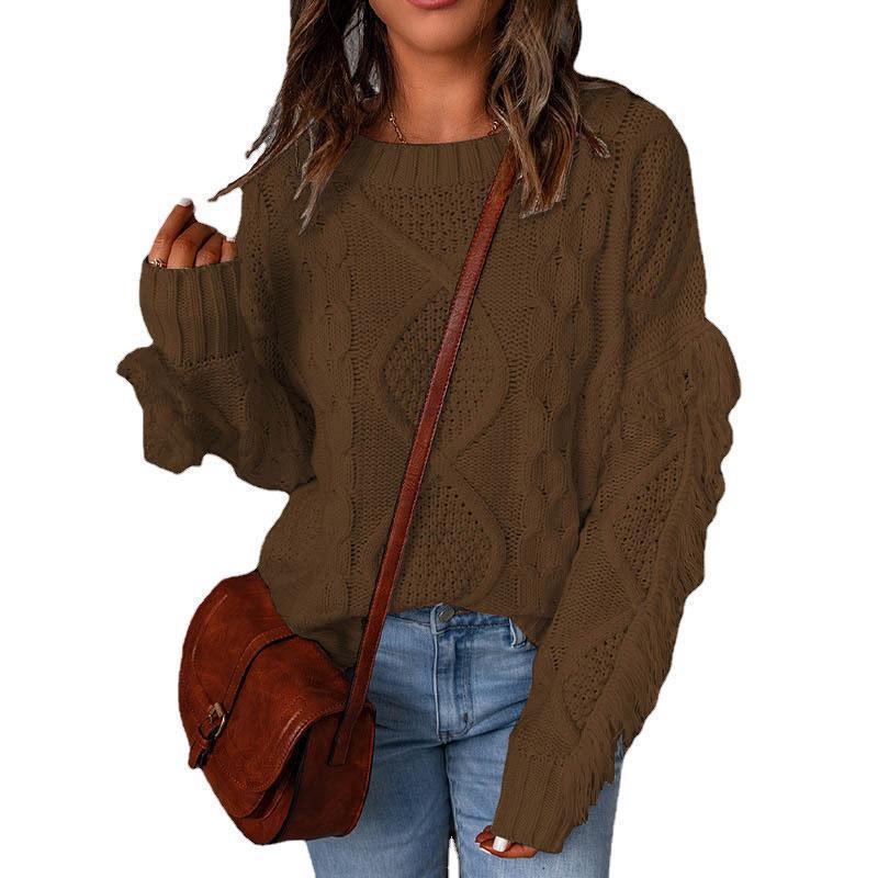 Pull Tricoté Col Rond Tendance Femme - BMYANY