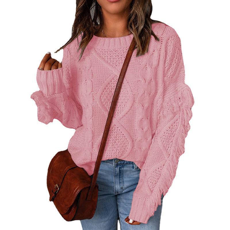 Pull Tricoté Col Rond Tendance Femme - BMYANY