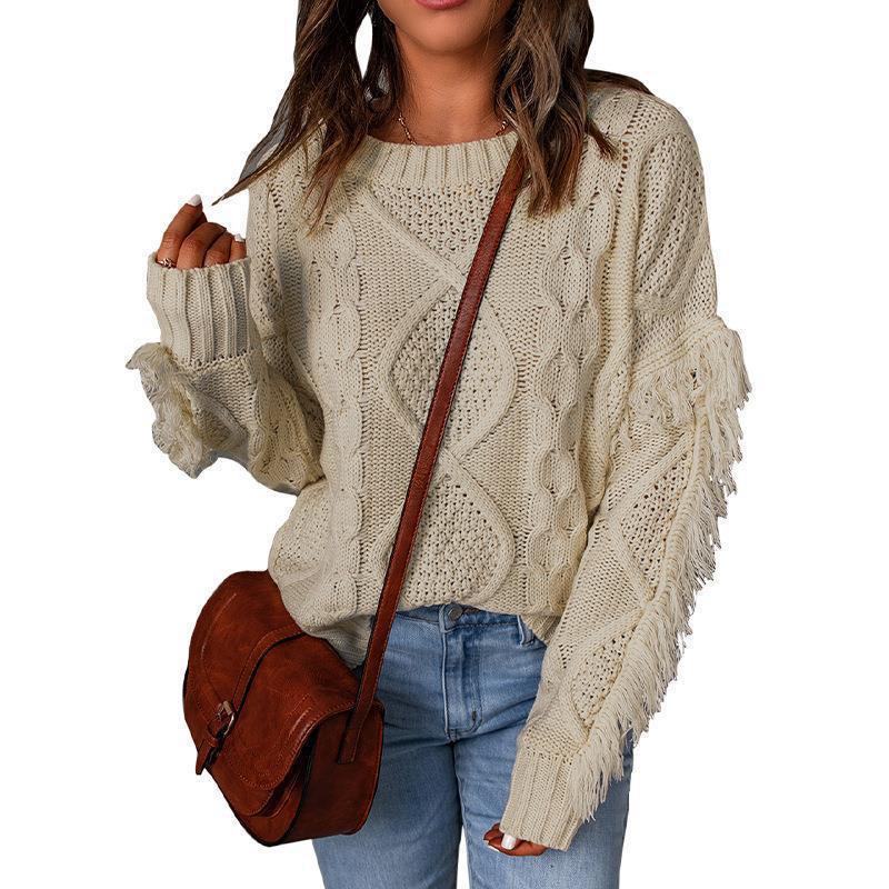 Pull Tricoté Col Rond Tendance Femme - BMYANY