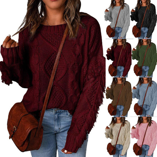 Pull Tricoté Col Rond Tendance Femme - BMYANY