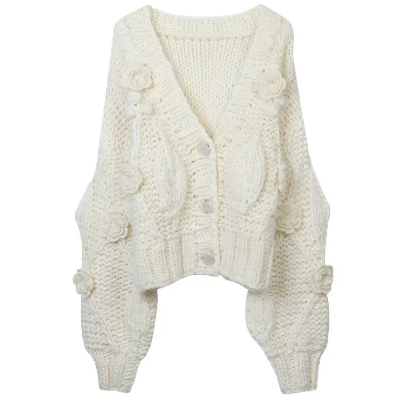 Pull à manche en V en crochet en crochet - BMYANY