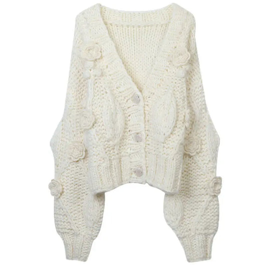 Pull à manche en V en crochet en crochet - BMYANY